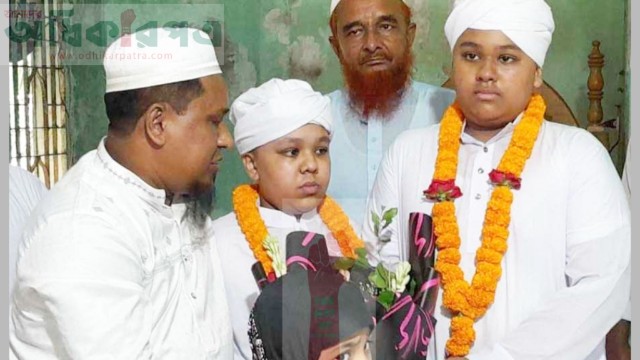 ৭ মাসে কোরআনের হাফেজ হলেন ইতালি প্রবাসীর দুই ছেলে