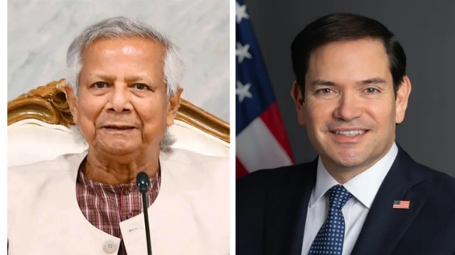 মার্কিন পররাষ্ট্রমন্ত্রীর সাথে  বাংলাদেশের প্রধান উপদেষ্টার ফোনালাপ 